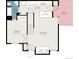 First floor plan highlighting the kitchen, living room, bedroom, bathroom, and deck at 8265 W 90Th Pl, Broomfield, CO 80021
