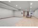 Spacious basement area with ample room for recreation and features recessed lighting at 25350 Ridge Way, Golden, CO 80401
