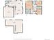 Detailed floor plan showcasing the layout of the kitchen, living spaces, bedrooms, and basement at 23662 E Alabama Dr, Aurora, CO 80018