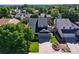 Aerial view showcasing the home's mature trees, landscaping, and neighborhood setting at 7054 S Flower Ct, Littleton, CO 80128