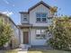 Charming home featuring modern architecture and appealing gray siding, set against a bright blue sky at 4773 Kittredge St, Denver, CO 80239