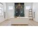 Bright bathroom with freestanding tub, glass-enclosed shower, and modern fixtures at 303 Rogers Ct, Castle Rock, CO 80104