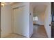 Bright entryway with tile floor and closet, leading into a living space with wood floors at 1172 Juniper Ave, Boulder, CO 80304