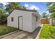 Detached one-car garage at the rear of the property, offering parking and/or additional storage space at 1732 Lansing St, Aurora, CO 80010