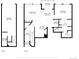 Detailed floor plan showcasing layout with dimensions for kitchen, living room, bedroom, and garage at 6001 S Yosemite St # F207, Greenwood Village, CO 80111