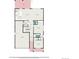 Detailed floor plan showcasing layout of a two-story home, including dimensions of rooms at 13326 Olive Way, Thornton, CO 80602