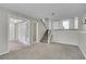 Open basement with access to the stairs leading upstairs, offering plenty of space for customization and relaxation at 8848 Prickly Pear Cir, Parker, CO 80134