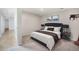 Finished basement bedroom with a queen-size bed at 9193 W 7Th Ave, Lakewood, CO 80215