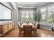 This dining room has a wooden table and a chandelier at 254 Lead Queen Dr, Castle Rock, CO 80108