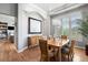 This dining room has a wooden table and a chandelier at 254 Lead Queen Dr, Castle Rock, CO 80108