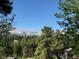 A beautiful scenic view of the mountains surrounded by lush trees at 107 Elk Dr, Evergreen, CO 80439