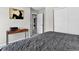 Neutral toned bedroom features a small table and neutral decor at 5336 Trails Edge Ln, Castle Rock, CO 80104