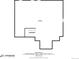 Basement floor plan displaying large unfinished area and staircase at 10387 Harrisburg St, Parker, CO 80134