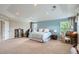 Expansive main bedroom with a tray ceiling, sitting area, and natural light from multiple windows at 23503 E Minnow Dr, Aurora, CO 80016