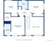 Floor plan displaying the upper level layout, including bedrooms, bathrooms, and a walk-in closet at 1272 Braewood Ave, Highlands Ranch, CO 80129