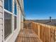 Wooden deck with city views at 3338 S Canosa Ct, Englewood, CO 80110