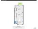 Detailed floorplan displays a kitchen, living room, dining area, bathroom, and balcony at 5387 Pierson Ct, Wheat Ridge, CO 80033