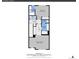 Detailed floorplan featuring two baths, a laundry room, a bedroom, and a primary bedroom at 5387 Pierson Ct, Wheat Ridge, CO 80033