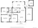 Detailed floor plan showcasing the layout of the home, including the sunroom, and room dimensions at 2751 S Elm St, Denver, CO 80222