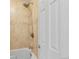 Bathroom featuring a shower with beige tiles and a detachable shower head at 2569 Devonshire Ct # 72, Denver, CO 80229