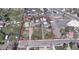 Aerial view of lots at 971 S Wolff St, outlined in red, showing the layout of the property at 971 S Wolff St, Denver, CO 80219