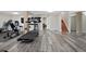 Finished basement featuring a treadmill and other exercise equipment at 10058 Glenstone Cir, Highlands Ranch, CO 80130