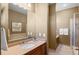 Bathroom with double vanity and soaking tub at 2200 S University Blvd # 513, Denver, CO 80210