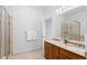 Bathroom with double vanity and shower at 2200 S University Blvd # 513, Denver, CO 80210