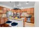 Modern kitchen with stainless steel appliances and granite countertops at 2200 S University Blvd # 513, Denver, CO 80210