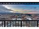 Stunning cityscape view at sunset from a condo balcony at 1551 N Larimer St # 2504, Denver, CO 80202