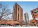 High-rise building exterior, brick facade, city view at 1551 N Larimer St # 2504, Denver, CO 80202