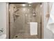 Large walk-in shower with glass enclosure and tile surround at 1551 N Larimer St # 2504, Denver, CO 80202