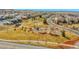 Overhead view of community park surrounded by cozy homes at 10770 Hillrose St, Parker, CO 80134