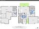 Full home floorplan with basement and main floor layouts and dimensions at 10770 Hillrose St, Parker, CO 80134