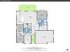 Main floorplan highlights kitchen, living room, bedrooms, and garage dimensions at 10770 Hillrose St, Parker, CO 80134