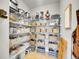 Organized pantry with wire shelving, storage baskets, and ample space for food and kitchen supplies at 10770 Hillrose St, Parker, CO 80134