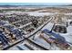 Aerial view showcasing the home's location in a residential area at 2866 Low Meadow Blvd, Castle Rock, CO 80109