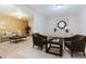 Living room with contemporary furnishings at 8691 S Warhawk Rd, Conifer, CO 80433