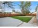 Concrete patio and fenced yard provides an outdoor retreat at 1960 S Franklin St, Denver, CO 80210