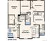 Upper level floor plan featuring owner's suite, loft, bedrooms, bathrooms, and laundry room at 14152 Bunny Hop Ln, Parker, CO 80134