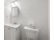 Simple bathroom with a single sink vanity and toilet at 3855 S Monaco St # 176, Denver, CO 80237