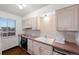 Bright kitchen features ample cabinetry and a double sink at 3855 S Monaco St # 176, Denver, CO 80237