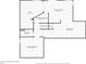 Basement floor plan with gym, recreation room, and storage areas at 3418 Oak Leaf Pl, Highlands Ranch, CO 80129