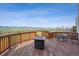 Deck with mountain views is an ideal space to relax and unwind and enjoy a scenic outdoor setting at 3418 Oak Leaf Pl, Highlands Ranch, CO 80129