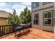 Inviting outdoor deck with seating, offering a perfect spot for relaxation and enjoyment at 8993 Stonecrest Way, Highlands Ranch, CO 80129