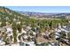 Aerial view showcasing home and mountain views at 1228 Pomegranate Ln, Golden, CO 80401