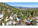 Aerial view showcasing home and mountain views at 1228 Pomegranate Ln, Golden, CO 80401