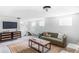 Finished basement with a playful teepee, stylish furniture, and neutral carpet at 2895 S Sherman St, Englewood, CO 80113