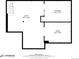 Floor plan of basement showing utility, storage, and room with dimensions at 903 Poplar St, Denver, CO 80220