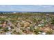 Aerial view showcasing the neighborhood, with lush tree coverage, and stunning mountain view at 998 S Leyden St, Denver, CO 80224